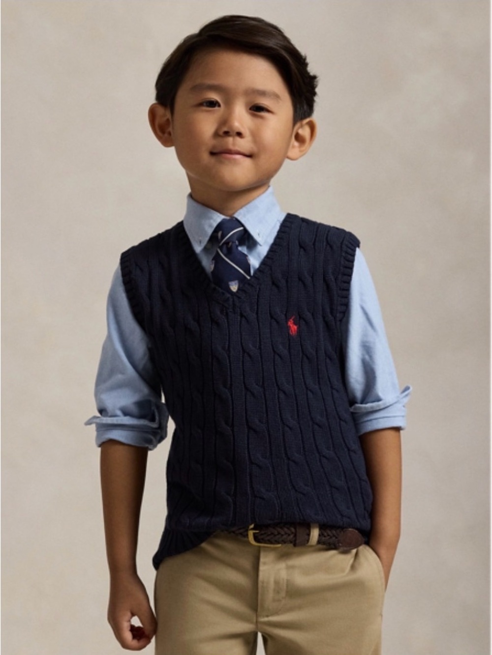 Polo by Ralph Lauren Boys Navy Sweater Vest